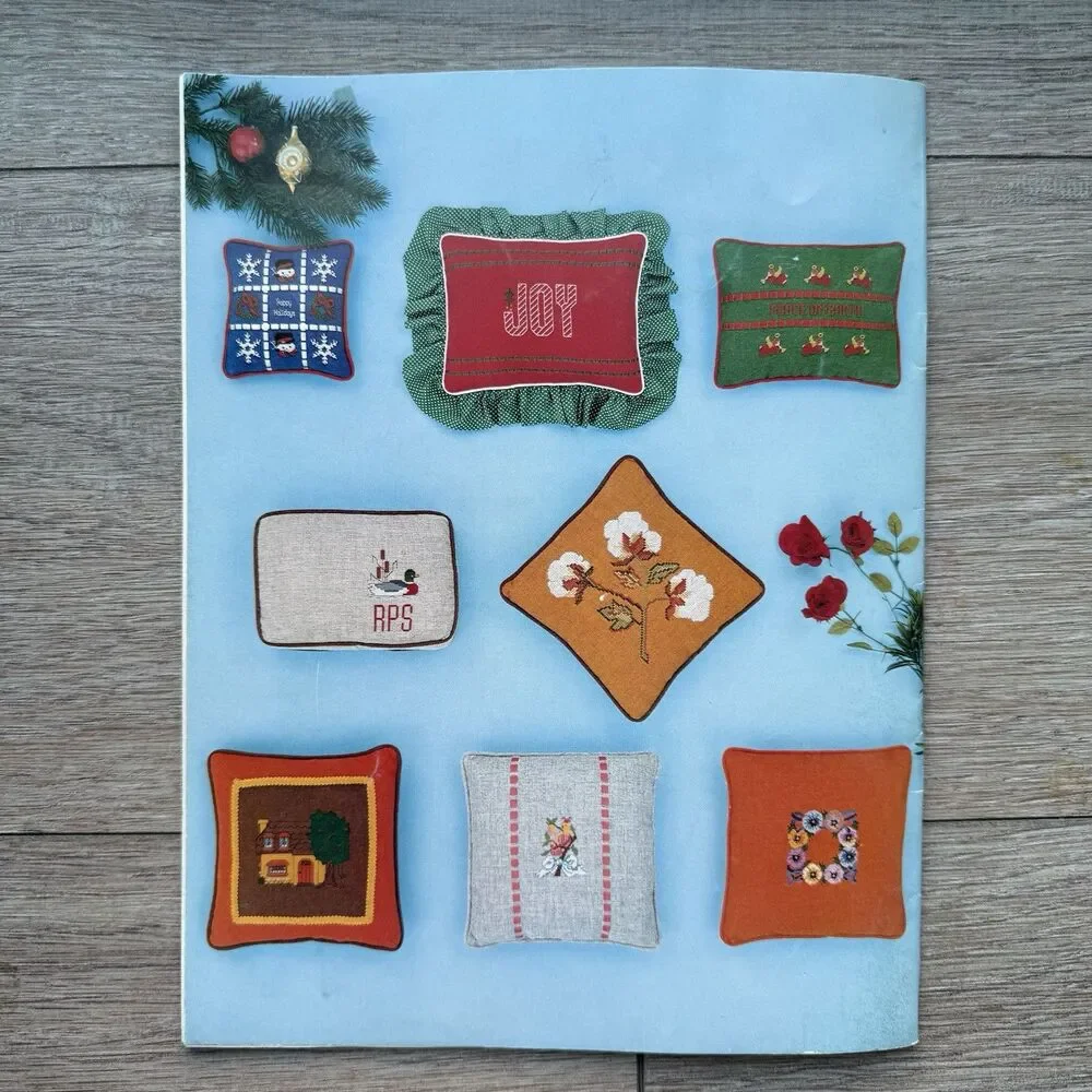 Vtg 80s Cross-Stitch Patterns Create with Kappie Kloth Book 24 Towels Afghan